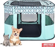 Large Portable Pet Dog Cat Playpen Tent Oxford Fabric Fence Kennel Puppy House