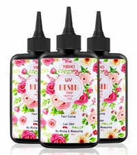 YIEHO 300g UV Resin,Upgraded Hard Type Crystal Clear Epoxy Resin Up Premixed ...