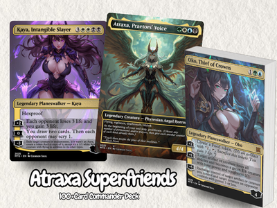 Atraxa Superfriends Tribal Anime Waifu Proxy EDH Deck | 100 Cards