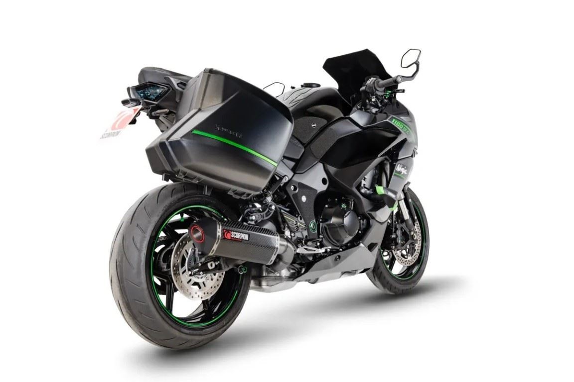 Scorpion Exhaust Carbon Fibre Serket Slip-on Kawasaki Ninja 1100 SX/SX SE 2025