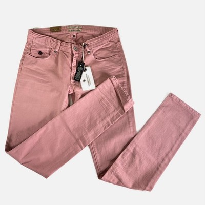 MAISON SCOTCH Aamsterdam Blauw Pink Skinny Jeans Size 28 32 Les Bon Vivants