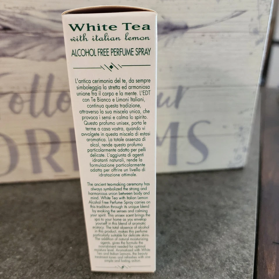 Elariia Te Blanco White Tea W/ Italian Lemon Spray 3.4 fl oz NEW In Sealed Box Foto 3 de 4