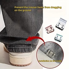 INVISIBLE PANT LEG SHORTENING CLIPS   NON-SLIP HEM FIXING CLIPS FOR TROUSERS
