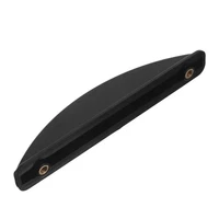 Refrigerator Door Handle, 6 Inch L & 4.5 Inch Hole Spacing, Black