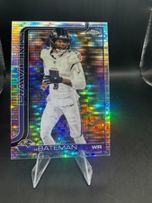 2025 Topps Chrome Football Rashod Bateman Pulsar Refractor #21 -Baltimore Ravens