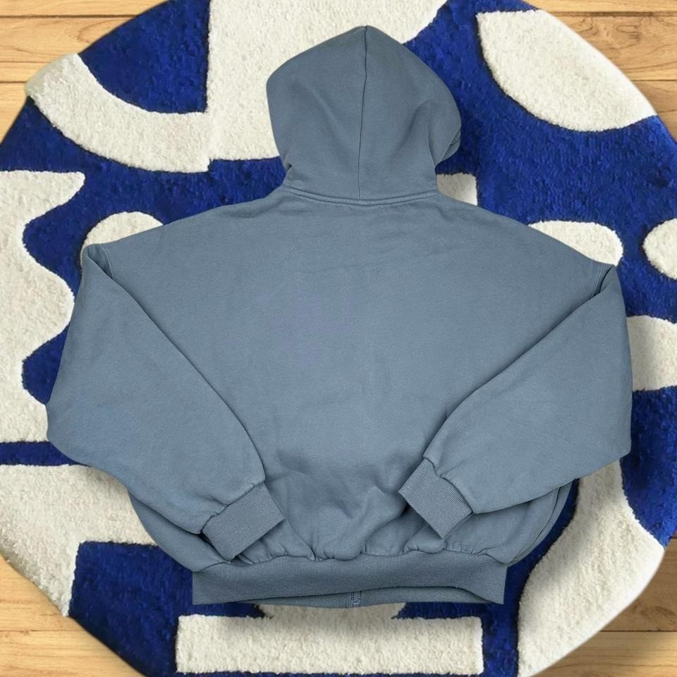 Comfrt Blue Zip Up Comfy Essential Hoodie XS