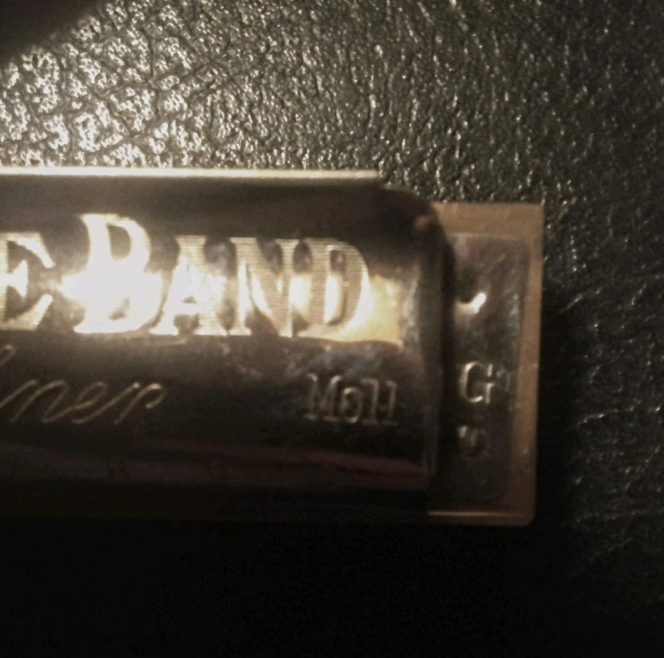 Banda marina Hohner raramente vista No. Armónica 1896 en preguerra en sol menor. ¡Bonito!  Foto 3 de 4