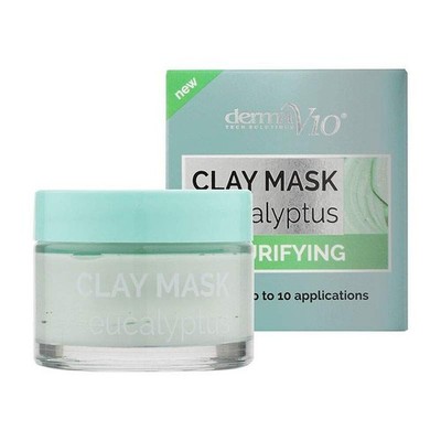 Derma Tech Solutions V10 Purifying Clay Mask Eucalyptus 50 ml, EU SELLER