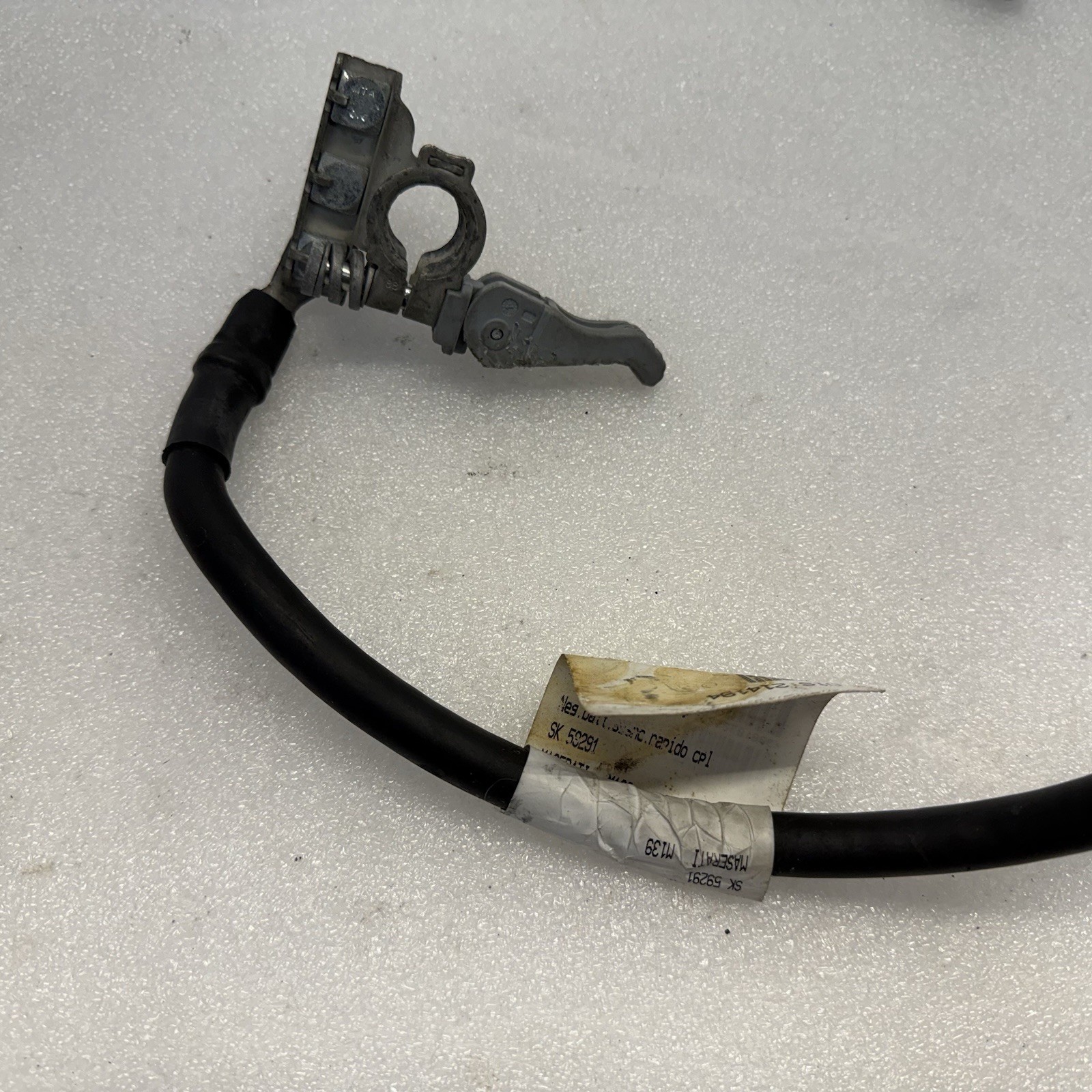 03-13 Maserati Quattroporte M139 Negative Battery Terminal Cable Wire 214194 OEM