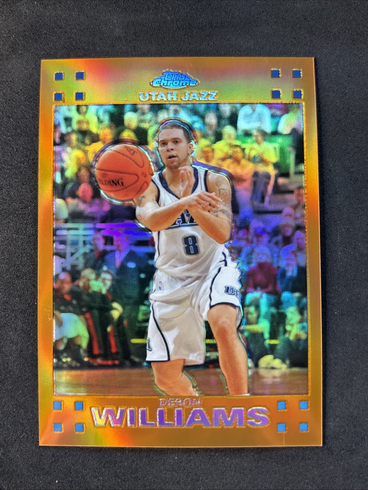 2007-08 Topps Chrome Orange Refractor /199 Deron Williams #99