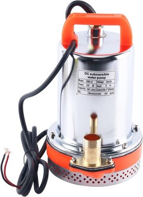 12V DC Solar Submersible Pump Farm & Ranch Deep Well Water Pump 26ft Lift 125W