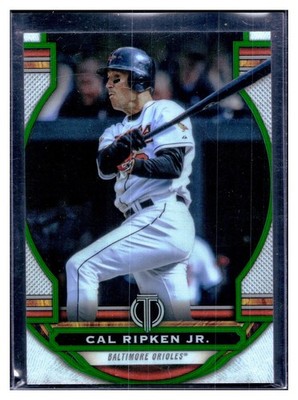 2023 Topps Tribute Cal Ripken Jr #32 Green Refractor /99 Parallel Baltimore MLB