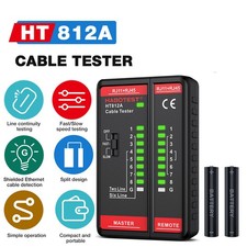HABOTEST HT812A Network Ethernet Lan Internet Cable Tester Test Tool CAT5 RJ45