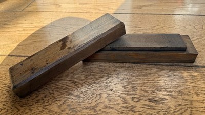 Vintage Tischler Öl Stein Honen/Schärfen Block - Soft Arkansas oder Washita
