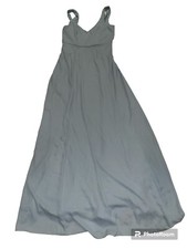 Show Me Your Mumu Size Medium Jenn Chiffon A-Line Gown Maxi Dress Womens Blue