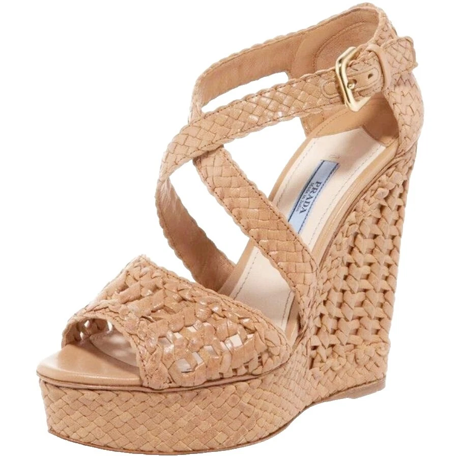 PRADA Wedge Casual Sandals for Women