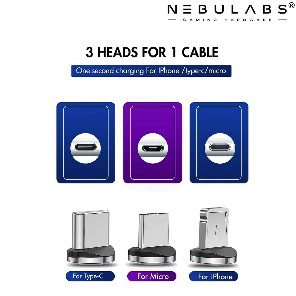 Fast Magnetic Car Charger Thunderbolt Cable Charging USB C Magnet Charge Cord - Image 4 of 4