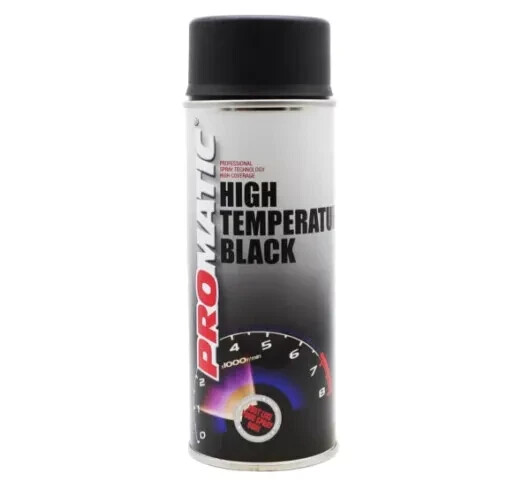 PROMATIC Professional High Temperature Black Fast Drying Aerosol - 400ml x 3 - Image 4