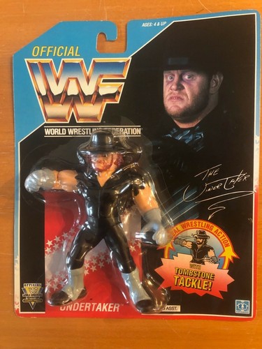 MOC WWF Hasbro Series 4 The Undertaker Wrestling A...