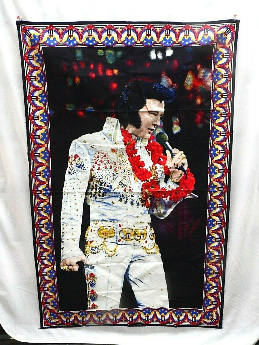 Vintage NOS Elvis Presley Aloha From Hawaii Tapestry Wall Hanging