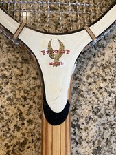 Rare Vintage TG Flight Model Wood Tennis Racquet, Woodie Wooden Racket