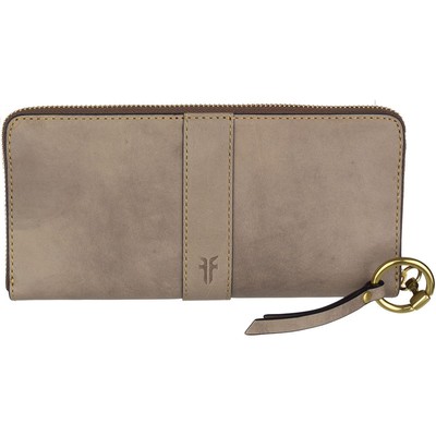 frye leather clutch
