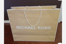 MICHAEL KORS XL Shopping Gift Bag 19"x24"x8" Big Paper Rope Handles