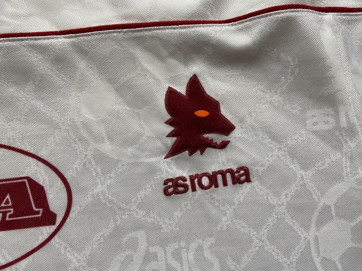 ROMA 1995 1997 AWAY SHIRT JERSEY LONG SLEEVE ASICS sz XL MEN ROMA 1995 1997 AWAY SHIRT JERSEY LONG SLEEVE ASICS sz XL MEN