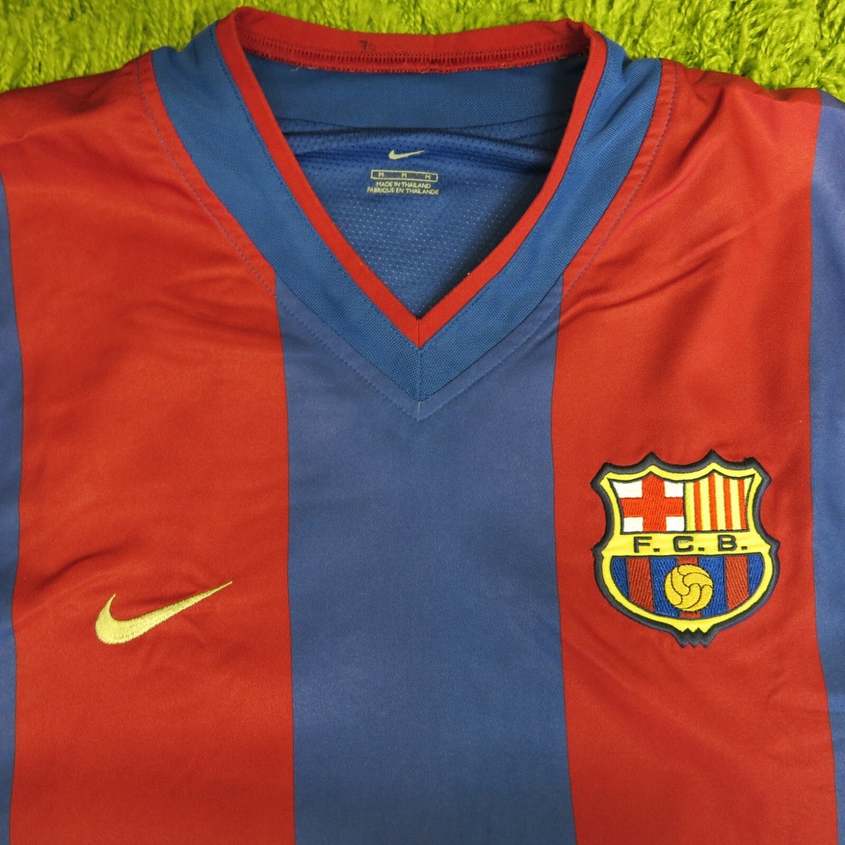 2002-2003 BARCELONA HOME FOOTBALL SHIRT PLAYER ISSUE 