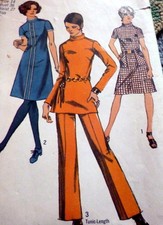 LOVELY VTG 1970s DRESS PANTS Sewing Pattern 14/36