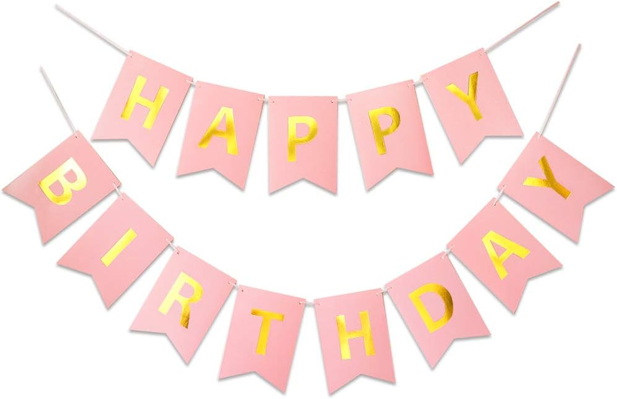 Gelukkige Birthday Girl It's Me Decoraties, It's Me Hi Im The Birthday Girl It's Me Achtergrond Glitter Verjaardagsbanner voor Meisjes Vrouwen Zanger Concert Decoraties (Roze