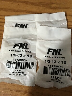 (8) 1/2-13 x 1D UNC 18-8 S/S Free Running Wire Insert