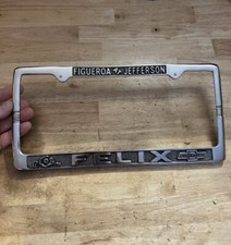 Felix Cat Chevy License Plate Frame Topper Nascar Chevrolet Trucks Hotrod Read