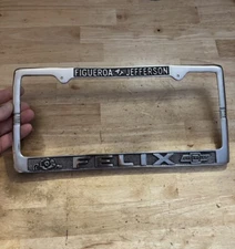 Felix Cat CHEVY License Plate Frame Topper NASCAR Chevrolet Trucks HOTROD READ
