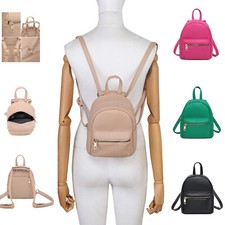 Boutique Mini Small Backpack Back bag Woman Girl Faux Leather UK