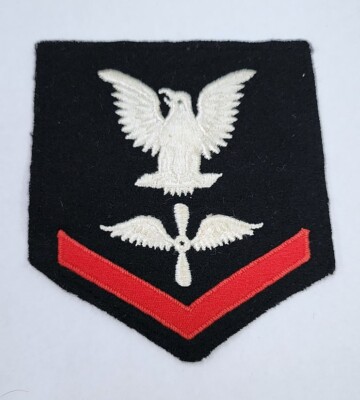 WWII USN US Navy Blue Rate PO 3rd Class Aviation Machinist Mate Patch ...
