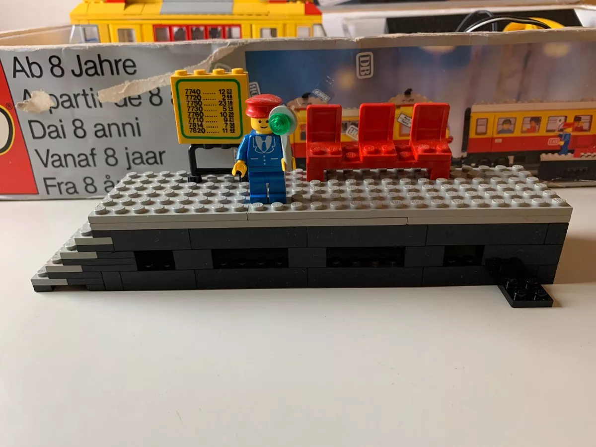 LEGO ELECTRIC INTER CITY TRAIN SET VINTAGE LEGO 7740 FREESTYLE INCOMPLET