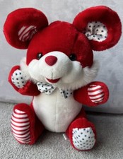 Rare Sugar Loaf Red White Blue Plush Stars Stripes USA Uncle Sam Mouse Animal