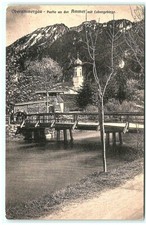 S01-4658, *OBERAMMERGAU, AMMER MIT LABERGEBIRGE, 100-YEAR-OLD POSTCARD