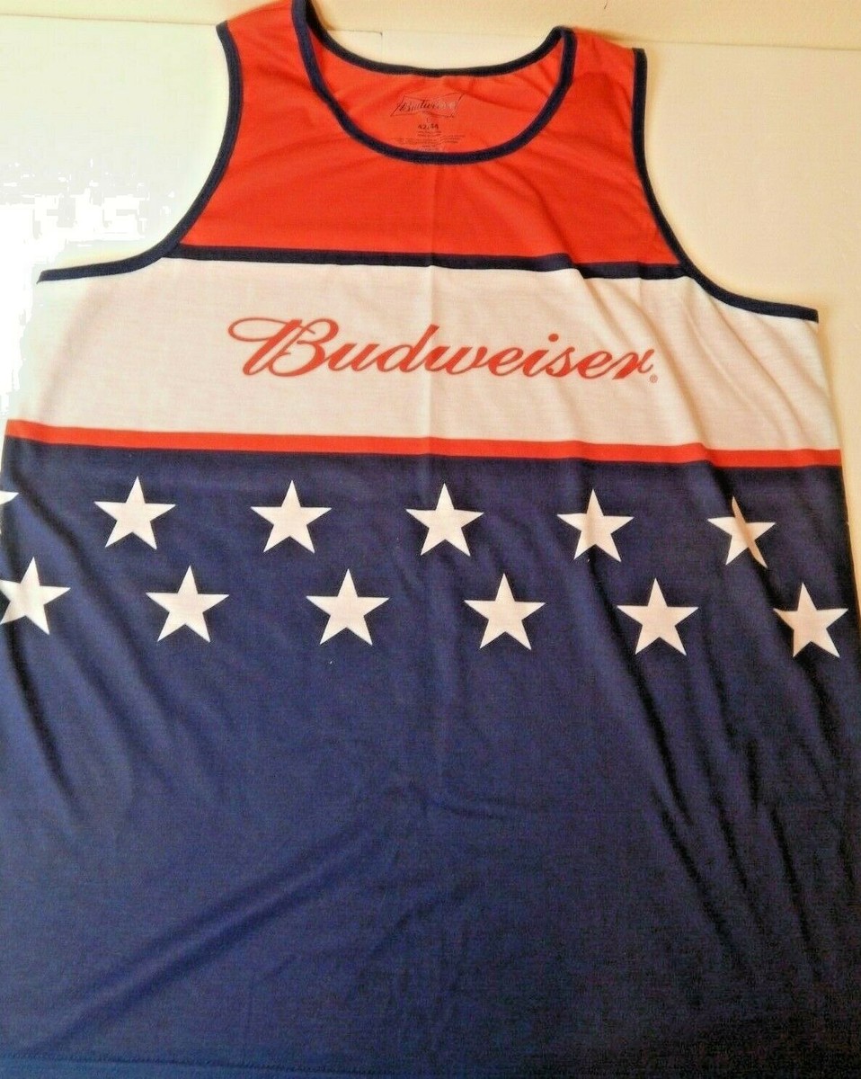 Budweiser Men's Tank Top T-Shirt Size L 42/44 NWOT American