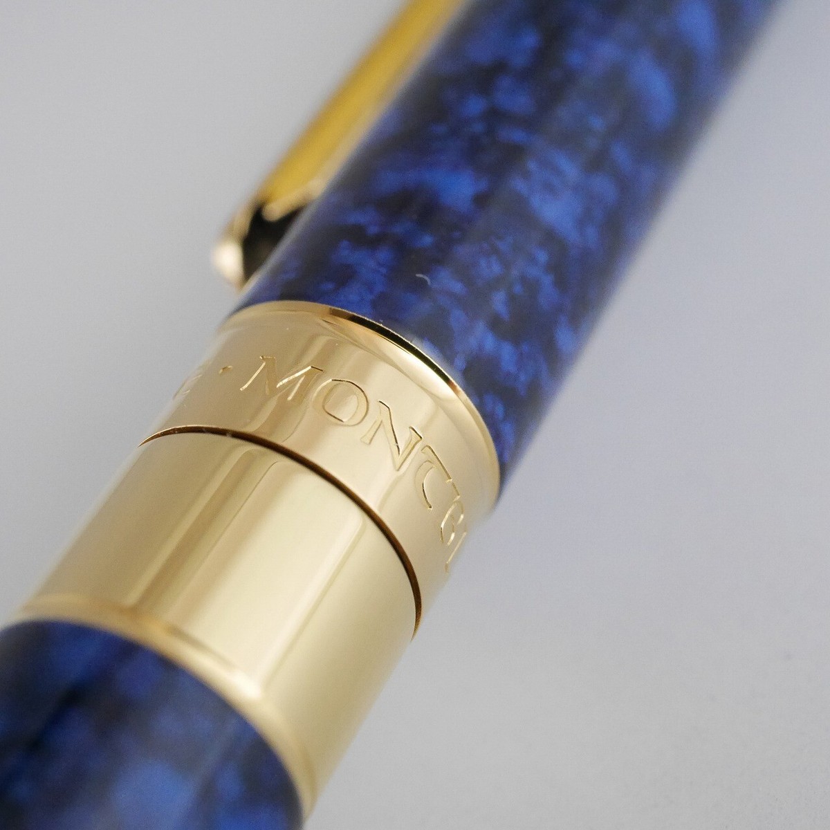 Montblanc Noblesse Marble Blue Lacquer Ballpoint Pen (MINT) with