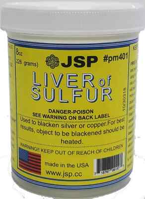 Liver Of Sulfur 8 Oz Jar Beadsmith Antique Patina Metals Jewelry Silver Gold JSP