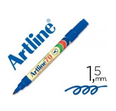 50 Pcs ARTLINE 70 Heavy Duty Permanent Marker Blue Color 1.5 mm Free Shipping