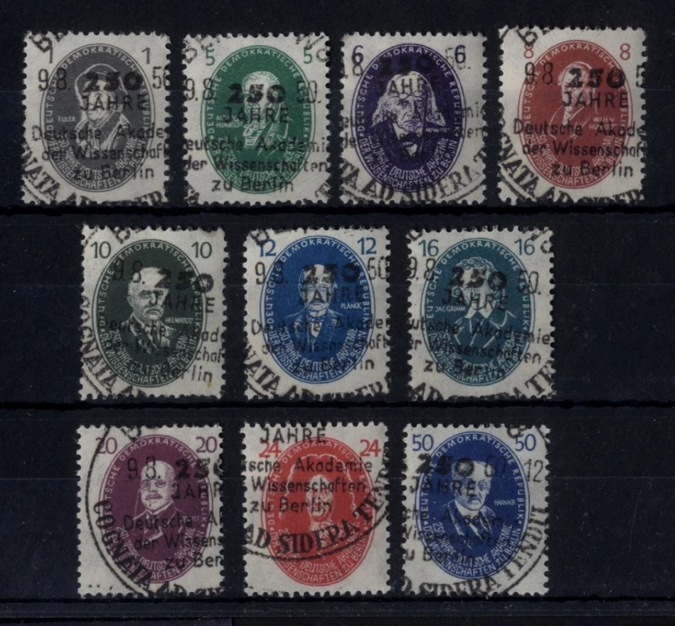 DDR, MiNr. 261-270 gestempelt Vollstempel SST - Akademie der Wissenschaft [61958 - Bild 1 von 1