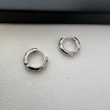 11mm Star Small Hoop Earrings for Men Women,Streetwear Hip Hop Unisex Style