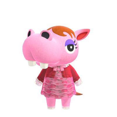 #RV22 Mini Welcome Amiibo Karte für Animal Crossing Bitty / Biggi Switch