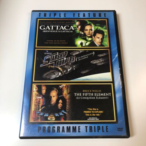 Gattaca / Starship Troopers / The Fifth Element (Dvd, Triple Feature) - Picture 1 of 1