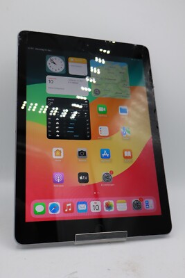 Apple iPad 6. Generation A1954 32GB Cellular 9,7 Space Grau Displayschaden #5108
