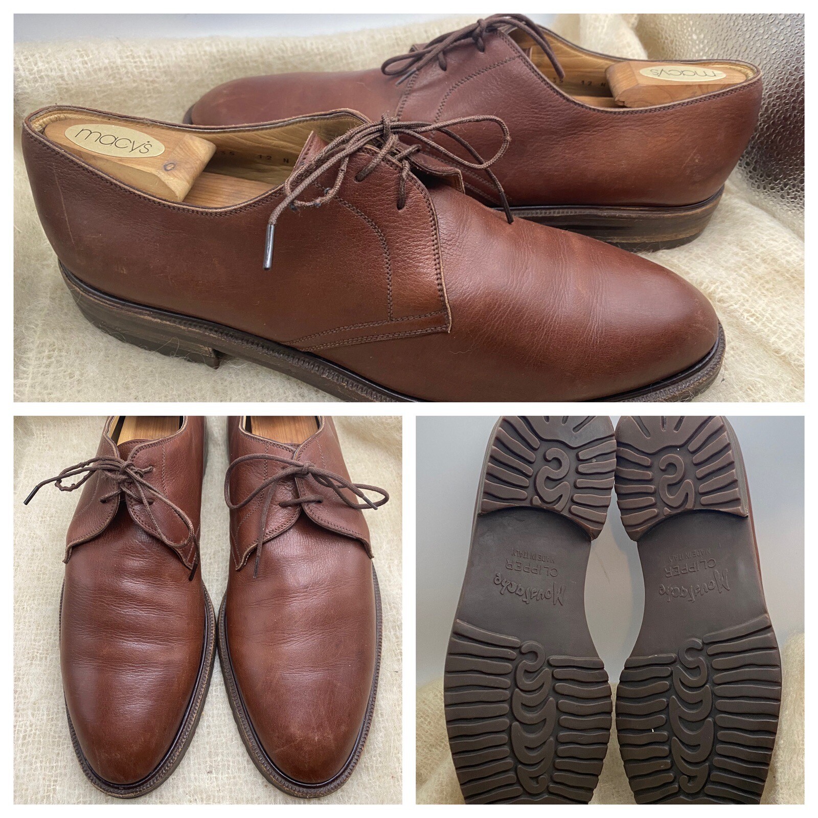 SAOLA Scarpe Wilson and Dean per Gravati Wilkes Bashford in pelle marrone taglia 12 strette