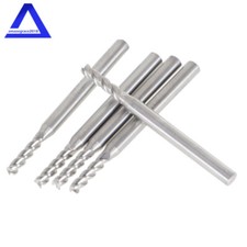 5 Piece 3/32" 4 Flute 3/8" LOC 1-1/2" Overall Length Carbide End Mill